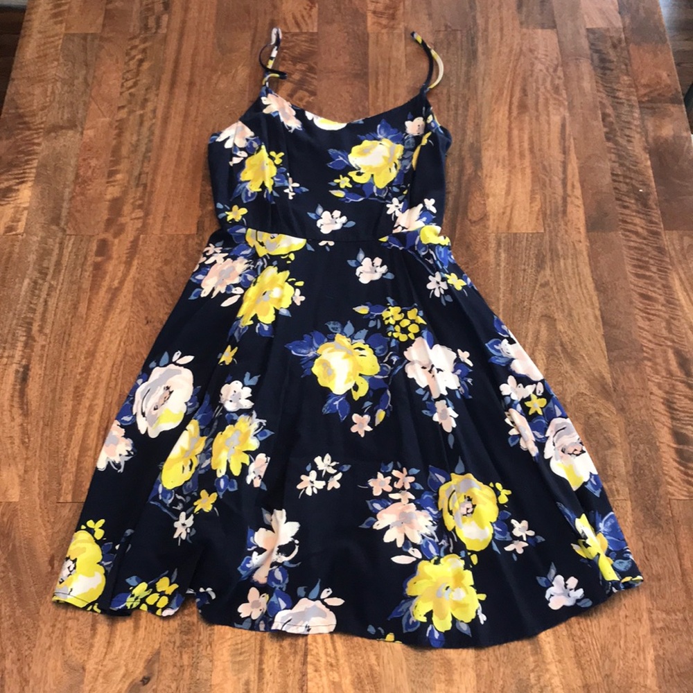 Old Navy fit and flare floral dress